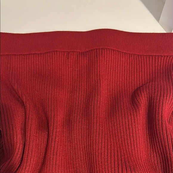 Chic Red Ribbed Two-Piece Set #28 - Picture 10 of 10